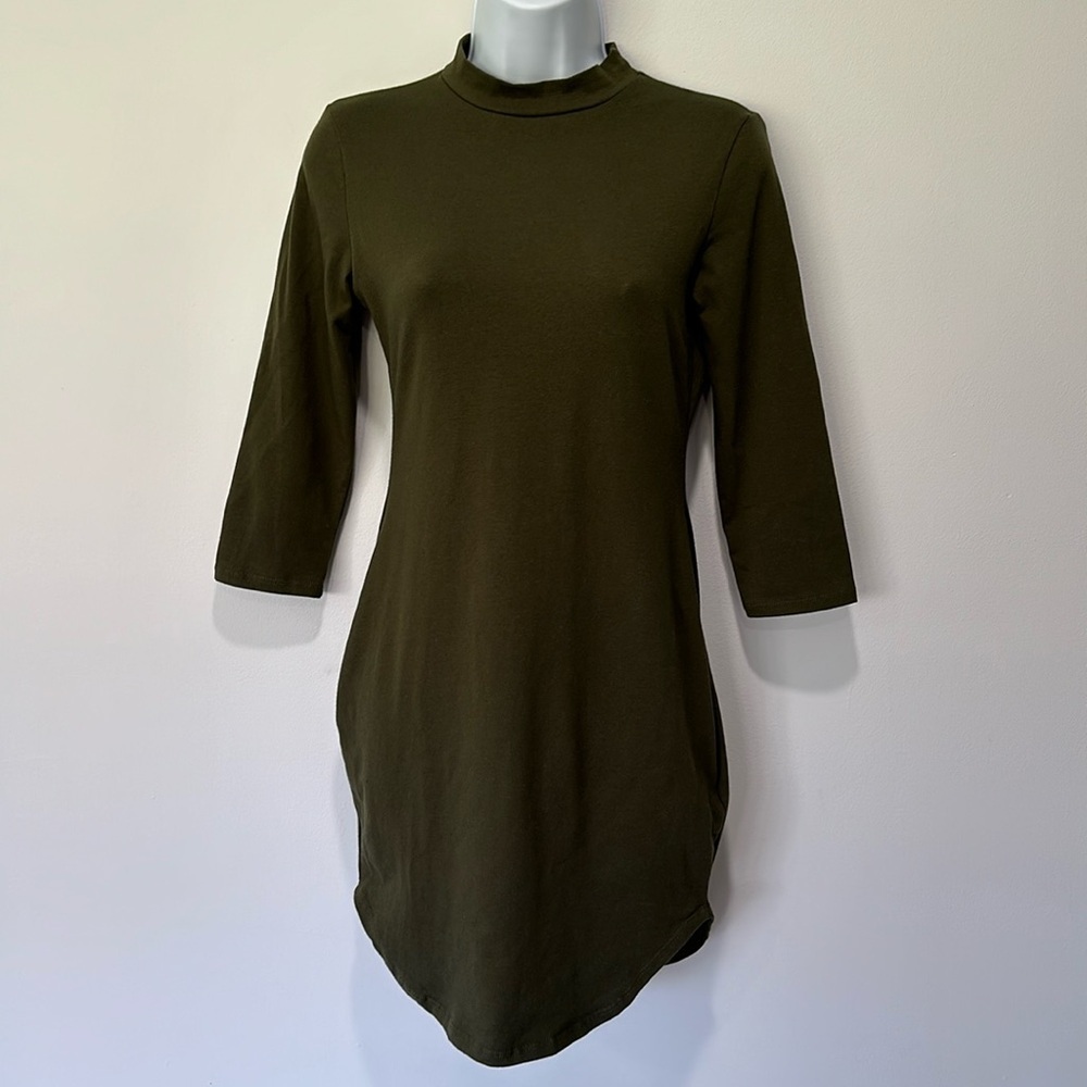 Green t-shirt dress